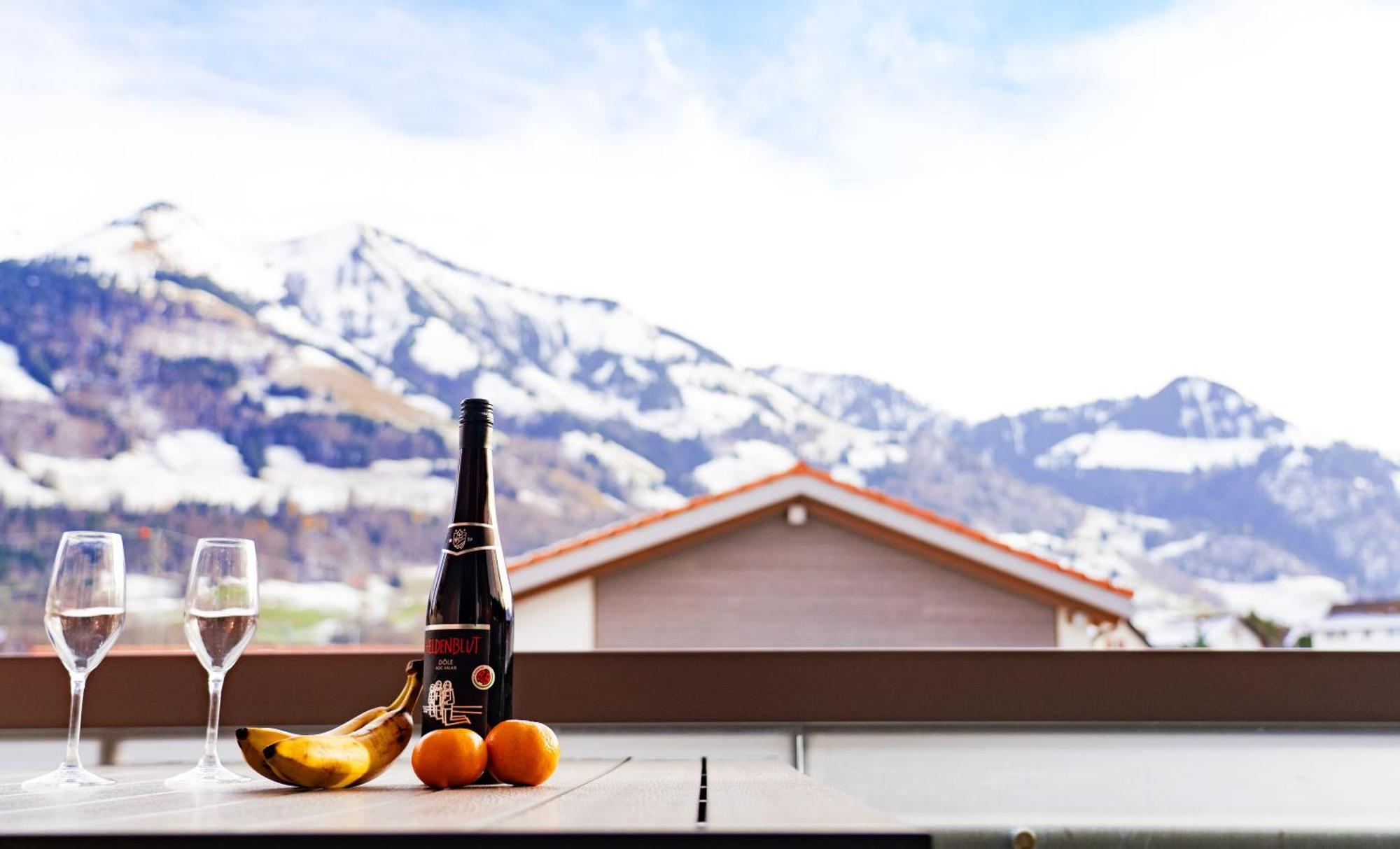 Gruyere Alpes Appartement 3 Chambres Bbq Parking Neirivue エクステリア 写真