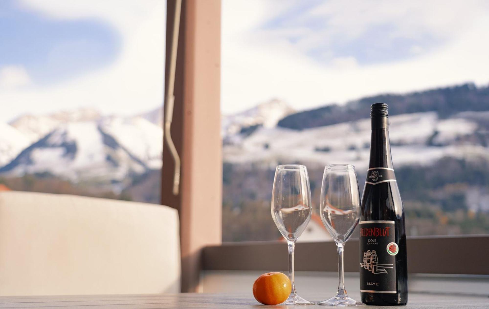 Gruyere Alpes Appartement 3 Chambres Bbq Parking Neirivue エクステリア 写真